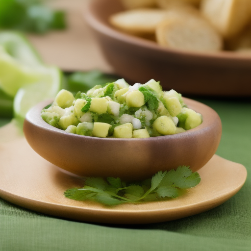 Ensalada de garbanzos y aguacate con aderezo de cilantro