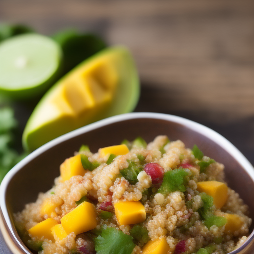 Ensalada de mango, quinoa y aguacate