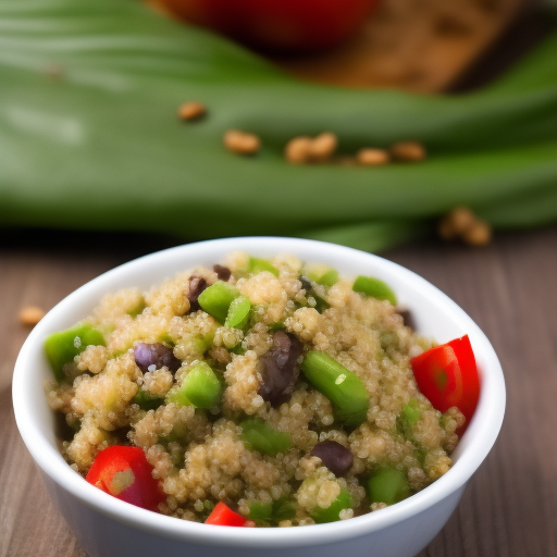 Ensalada de quinoa y aguacate con vinagreta de lima