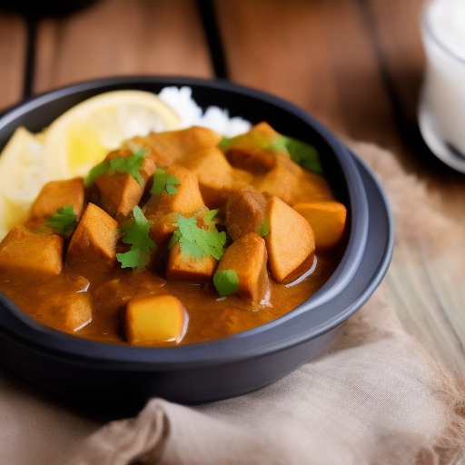 Curry de lentejas y batata