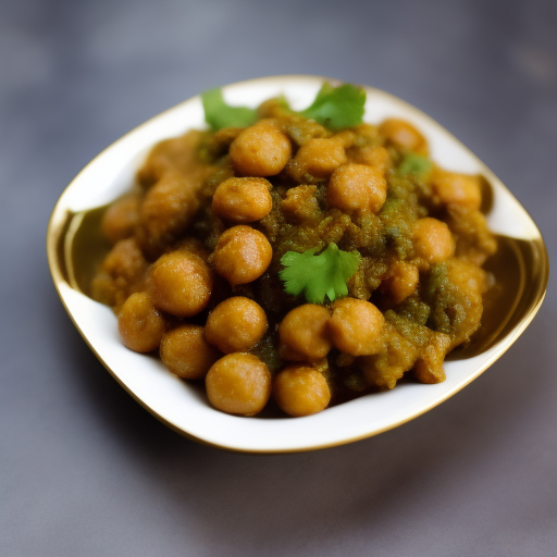 Curry de garbanzos y espinacas