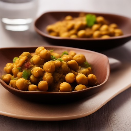 Curry vegano de garbanzos y espinacas