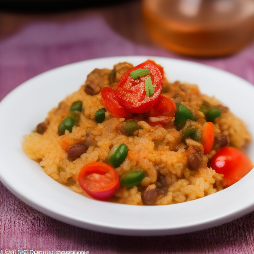 Chili vegano con arroz integral