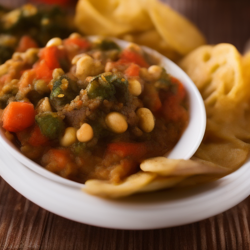 Fideos de arroz con verduras y salsa de cacahuete