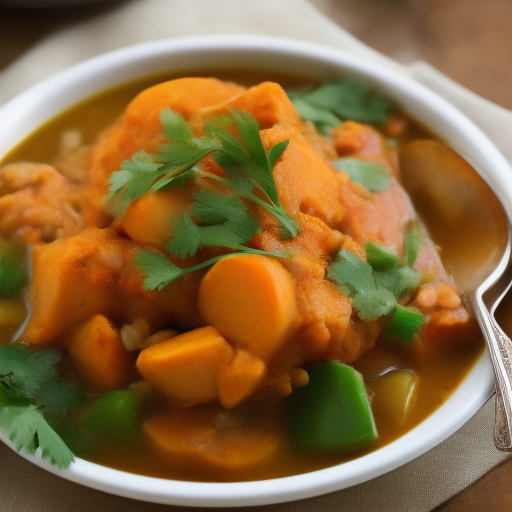 Sopa de calabaza y lentejas rojas