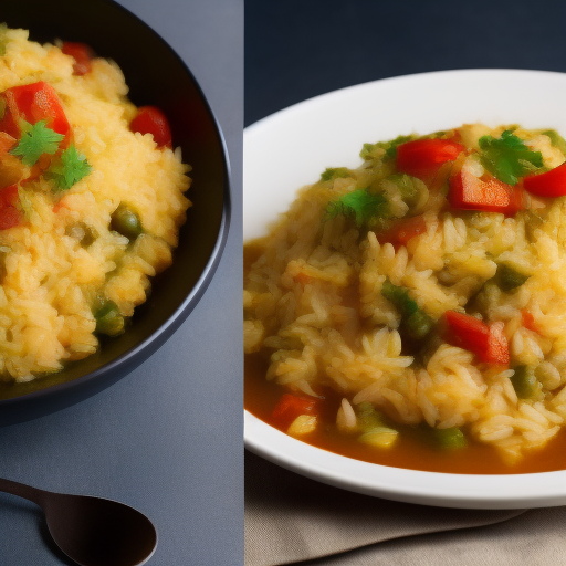 Arroz con verduras al curry