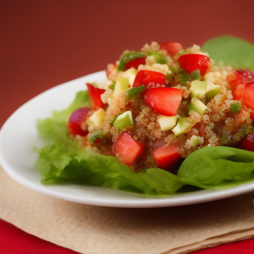 Ensalada de Quinoa, Aguacate y Fresas