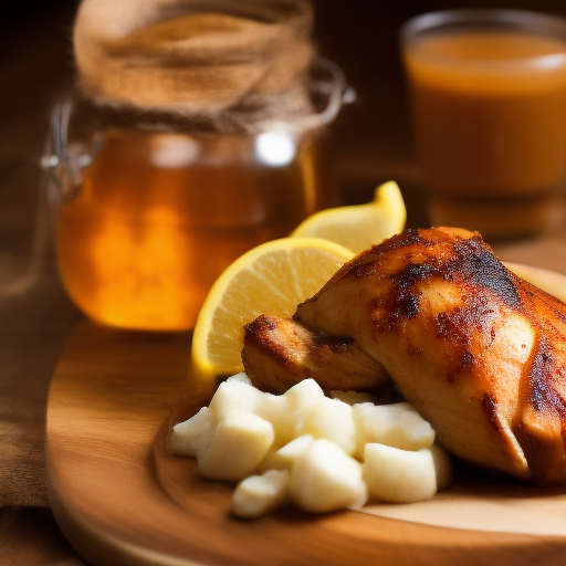 Ensalada de Pollo Asado con Aderezo de Miel y Mostaza