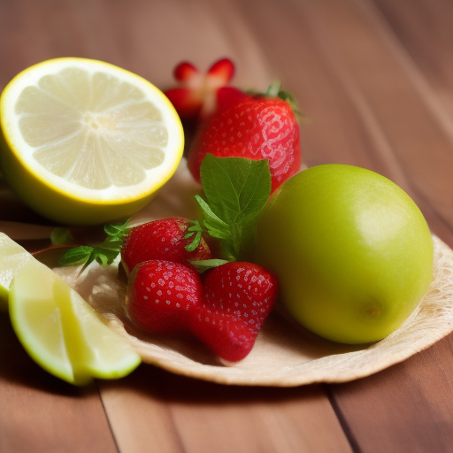 Ensalada de frutas con aderezo de miel y limón