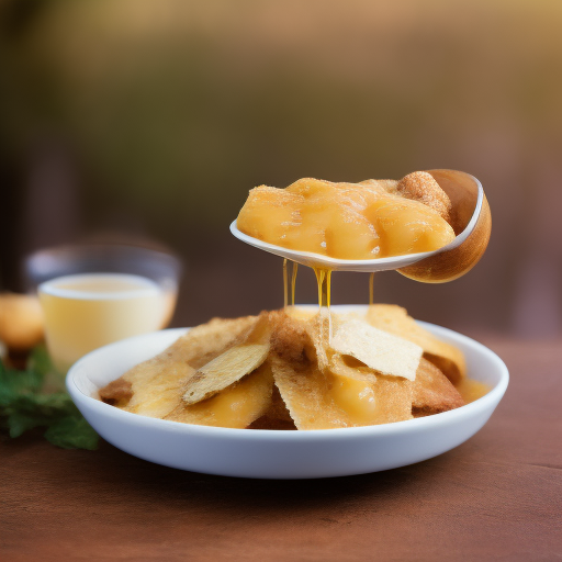 Deliciosa merienda de queso y miel