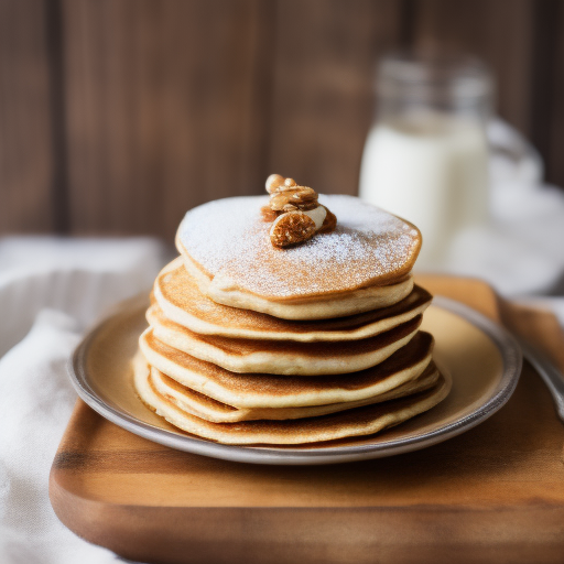 Pancakes de avena con plátano y nueces