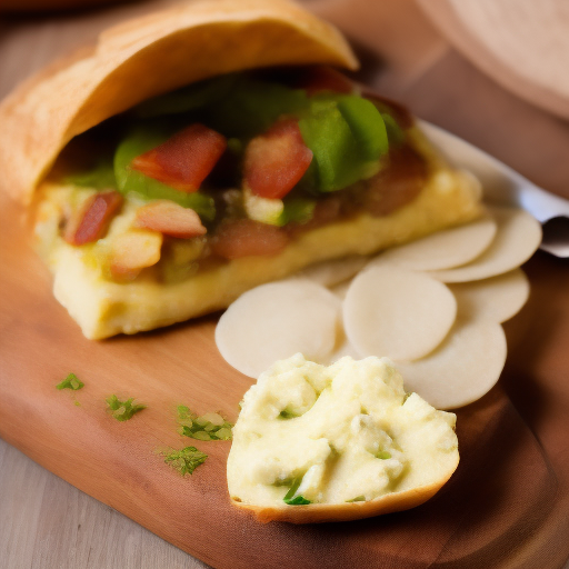 Tortilla de aguacate y queso fresco