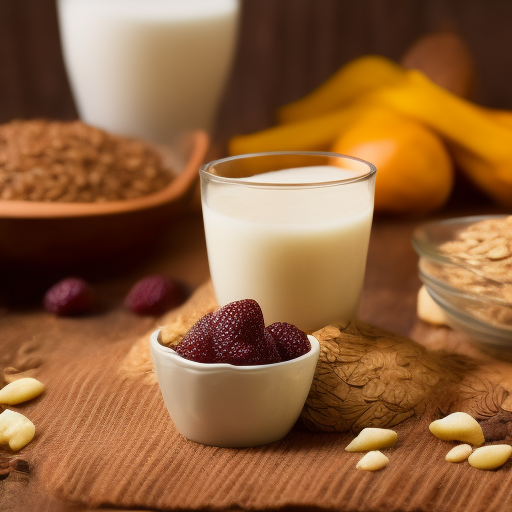 Desayuno energético de avena y frutas